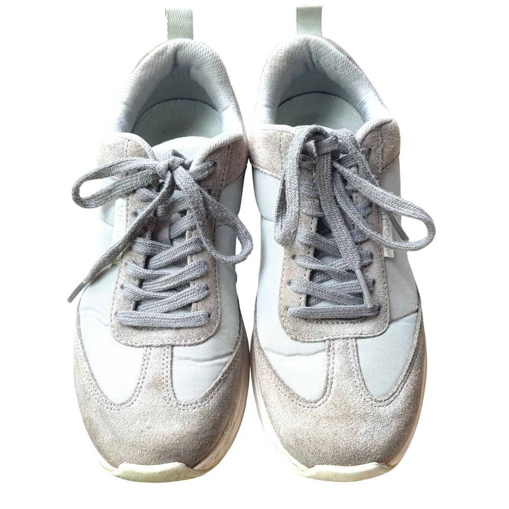 Vionic Breilyn Womens 7‎ Grey Suede Textile Orthotic Walking Sneakers Shoes